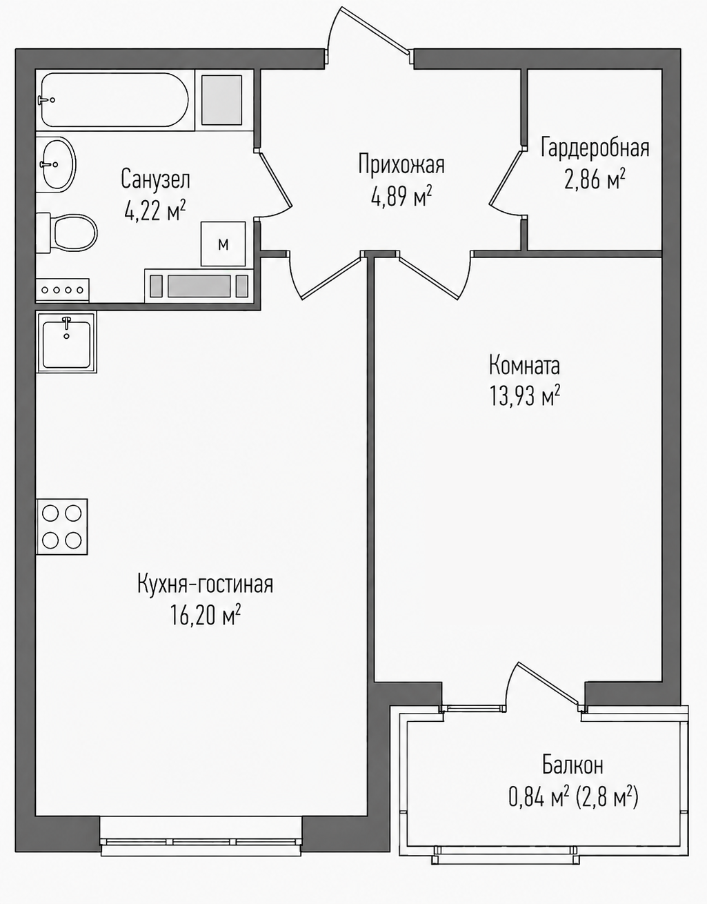 Планировка кв. 232